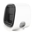 Air Cooler Desktop Air Conditioner with Night Light Mini Fan White