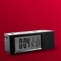 Digital Alarm Clock Projector Fm Radio Temperature Display Projection