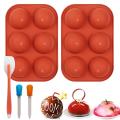 Silicone Baking Mold, Large Semi Sphere High Heat Silicone Small