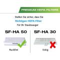 4 Pack Hepa Filters for Miele Airclean Sf-ha 50 S4,s5,s6,s8,s8000
