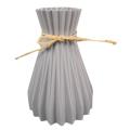 Plastic Aimulation-ceramic Flower Vase Wedding Home Decorations,gray