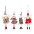 Angel Doll Ornaments Merry Christmas Decorations Scarf Girl