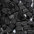 100pcs Plastic Ventilkappen Reifen Kappe Ventil Abdeckung Schwarz