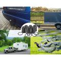 6pcs Trailer Ball Cover with Snap Ring for Trucks Rvs Suvs Cars