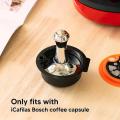 180ml Reusable Coffee Capsules with Coffee Brush for Bosch Machines