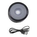 Led Light Base with Sensitive Touch Round Colorful Black Concave