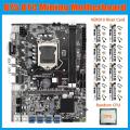 Btc B75 Mining Motherboard+cpu+8xver010 Riser Card