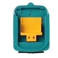 Usb Charging Adapter Converter for Makita Adp05 14.4-18v Blue Green