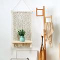 Boho Indoor Rope Plant Pot Basket Hanger Holder, for Wall Decor