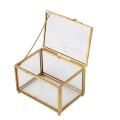 Geometric Glass Style Jewelry Box Table Container for Displaying
