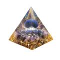Orgonite Pyramid Mold Amethyst Peridot Crystal Energy Pyramid Decor