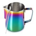 20 Oz Milk Frothing Pitcher with Decorating Art Pen, Colorful