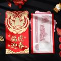 4 Pcs Chinese Red Envelopes, Year Of The Tiger Red Envelopes, A