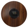 2x 12 Inch Night Light Function Wooden Wall Clock Operated Clocks