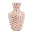Imitation Rattan Plastic Vases for Home Decor Ornaments(pink)