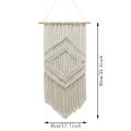 Bohemian Macrame Wall Hanging Tapestry Beige Home Art Decoration