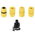 5pcs Yellow 4 Points 5 Points Universal Water Pipe Joint Cut-off