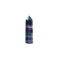 Natural Fluorite Crystal Tower Hexagonal Faceted Prism Figurine 4-5cm