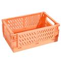 Collapsible Plastic Folding Storage Box Cosmetic Container Green