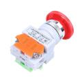 Red Mushroom Cap 1no 1nc Dpst Emergency Stop Push Button Switch