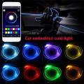 6 In 1 Rgb Led Atmosphere Car Light Interior Ambient Light 8m Fiber