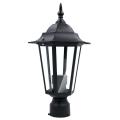 Post Pole Light Outdoor Garden Patio Driveway Yard Lantern Lamp Black