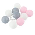 6cm Led Cotton Ball Garland Light String Party Bedroom Light Chain