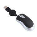 Usb Wired Mouse Cable Tiny Small Mouse for Windows 98(black)
