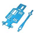 Metal Chassis and Second Floor Plate for Mini-q 1/28 Rc Drift,blue