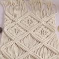 Hand-woven Macrame Table Runner with Tassels Home Decoration(a)