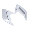 2pcs Plastic Car Side Vent Air Flow Fender Shark Gills Vent Sticker