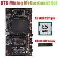 X79 H61 Btc Mining Motherboard with E5 2609 Cpu+recc 4g Ddr3 Memory