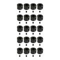 20pcs 5mm to 12mm Combiner Wheel Hub Hex Adapter for Wpl Rc Car,black