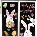 Easter Window Stickers Colorful Rabbit Wall Stickers Home Decals