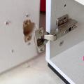 8pcs Stainless Steel Hinge Plate Cabinet Door Hinge Repair Installer