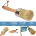 Chalk and Wax Paint Brush Large 2-in-1 Natural Bristles Painting Tool