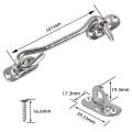 2 Pcs Cabin Hook (4 Inch) with Screws - for Shutter Shed Window