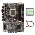 B75 Motherboard+i3 2120 Cpu+switch Cable Lga1155 8xpcie Usb Adapter