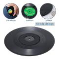 6 Pieces Vinyl Disk Coasters, Protection Desktop to Prevent Damage