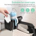 2 In 1 Stroller Cup Holder with Phone Holder Organizer, Universal