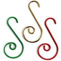 Christmas Ornament Hooks,s-shaped Stainless Steel Tree Hangers(mix)