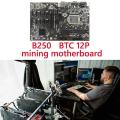 B250 Btc Mining Motherboard with G3900 Cpu+2x8g Ddr4 Ram+ Fan 12 Pcie