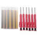 6pieces Carpenter Pencils with 36 Refill Leads for Carpenters Drawing