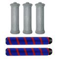 5pcs Roller Brush Hepa Filter for Tineco A10/a11 Hero A10/a11 Vacuums