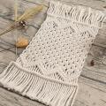 Hand-woven Macrame Table Runner with Tassels Home Decoration(a)