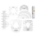 Quilting Template Sewing Machine Ruler,diy Sewing Tools Kit, Quilting