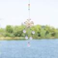 Hanging Crystal Suncatcher Ornaments with Butterfly Decor Rainbow