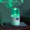 Rotating Projection Humidifier Household Small Night Light Purifier