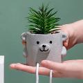 Artificial Potted Plant Fake Succulent Plant Decor for Desk Shelf C