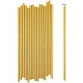 Gold Foil Paper Straws, Disposable Party Drinking Straws